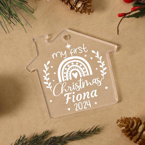 Jasilon Personalized Babys 1st Christmas Ornament