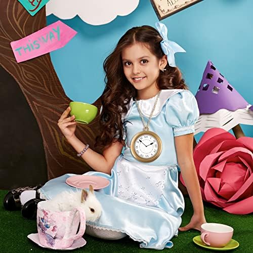 Yeetec Jumbo White Rabbit Clock Necklace