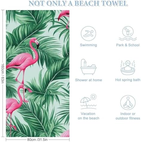4SEE Extra Large Light Weight Beach Towel with Exotic Design