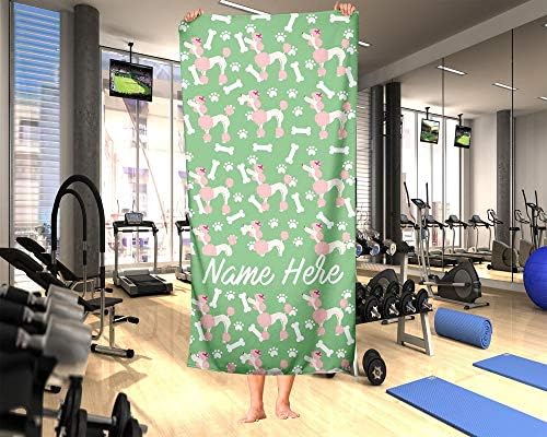 Personalized Corner Extra Large Pet Poodle Towel for Kids