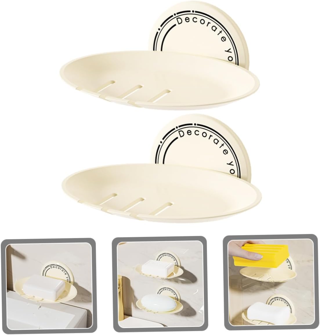 Wall-Mounted Soap Bar Holder with Drainage System