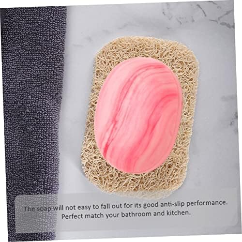 HOOTNEE 3PC PVC Soap Drain Pad Non-Slip Storage Rack