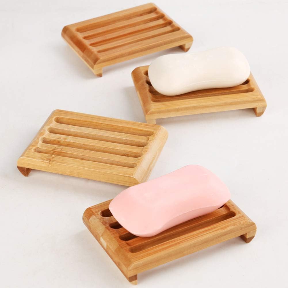 Handcrafted Wooden Soap Holder 433IN Self Draining Bathroom Soap Tray