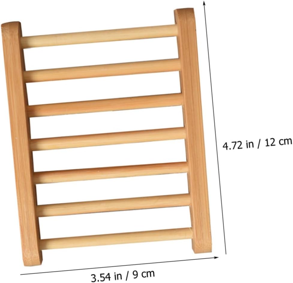 Healifty Wooden Soap Dish Holder for Bathroom and Kitchen 1