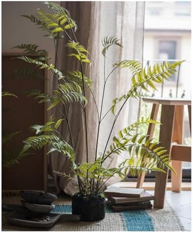 Rutavm 130cm Artificial Fern Tree with Realistic Green Leaves