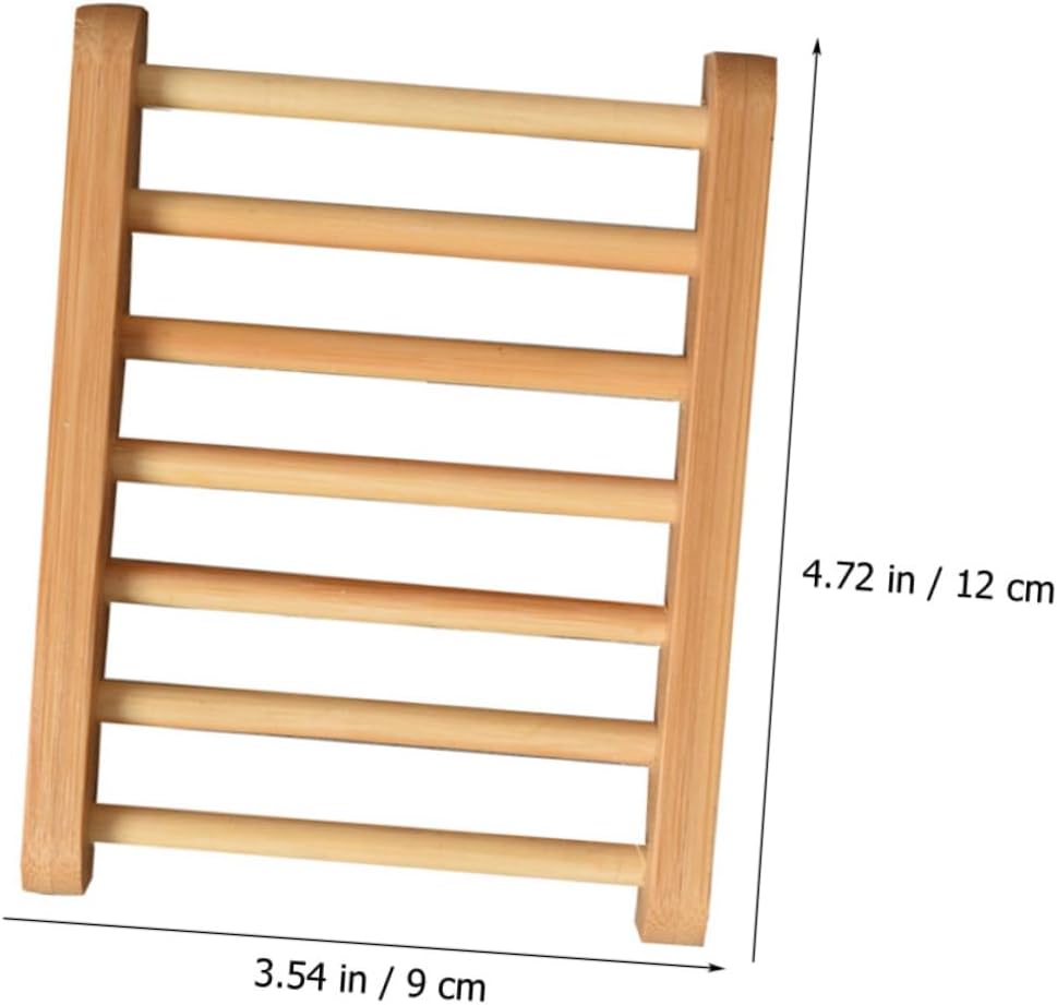 FIXOSHEE Wooden Soap Dishes Set for Shower Kitchen Bathroom 1