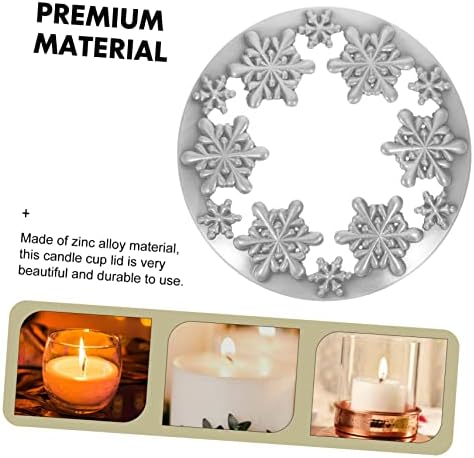 BEBEMOKO Vintage Snowflake Candle Jar Cover