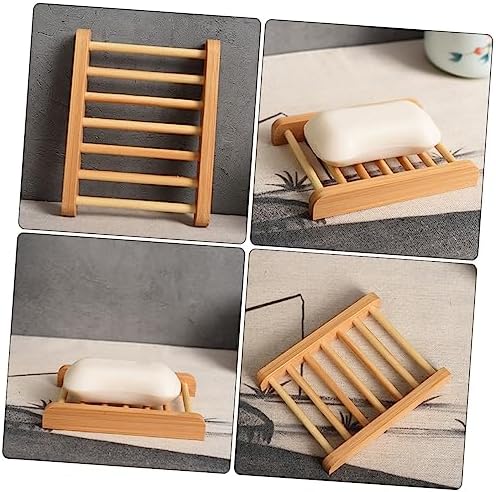 Hemobllo Wooden Soap Holder Natural Design