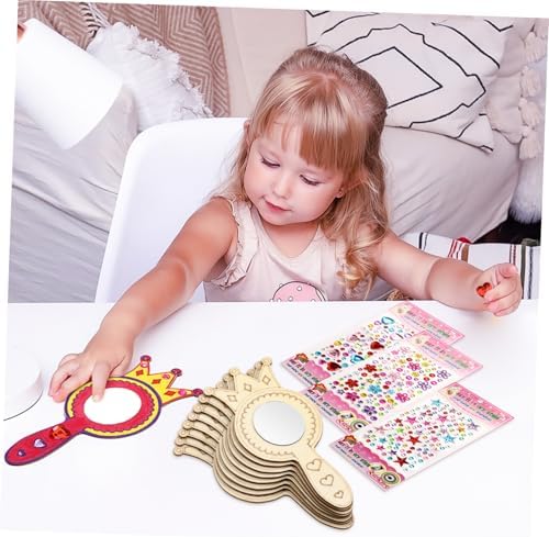 BESPORTBLE Handheld Mirror Craft Set for Kids 1