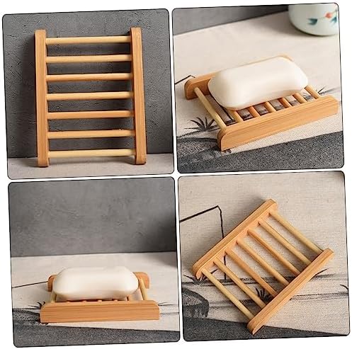 FIXOSHEE Wooden Soap Dishes Set for Shower Kitchen Bathroom 1