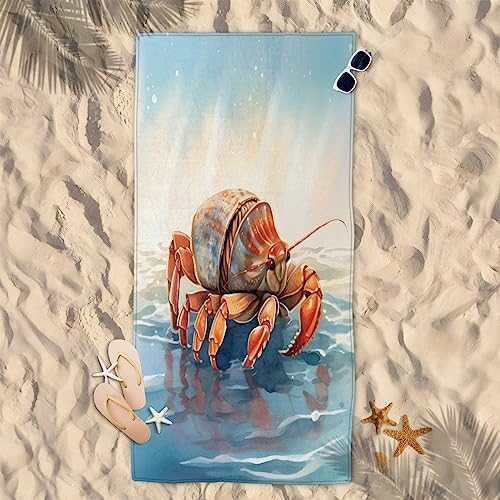 Kids Ocean Crab Oversized Quick Dry Beach Towel