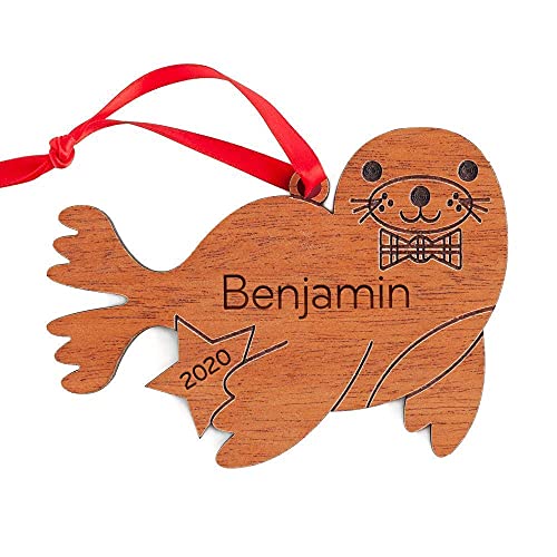 Graphic Spaces Seal Ornament 2024 Babys First Christmas