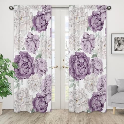 Sweet Jojo Designs Lavender Purple Panels Set of 2