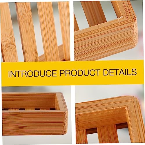 Bamboo Soap Holder with Self Draining Design