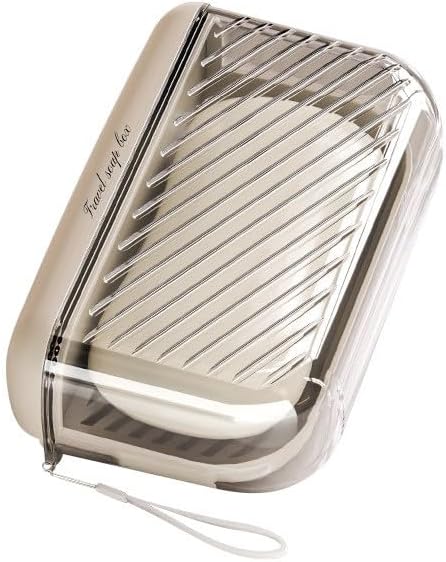 Leak Proof Travel Soap Case with Silicone Lid and Drainage Tray