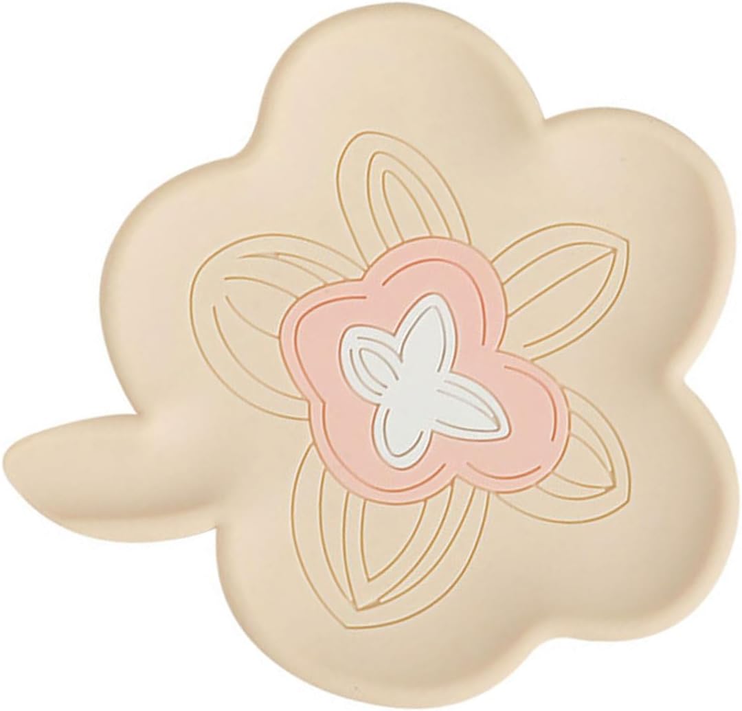 VOCUE Silicone Drain Soap Dish with Flower Shape