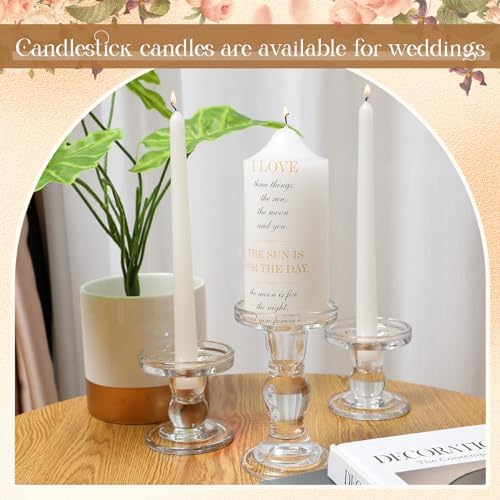 MTLEE 3 Unity Candles with Holder for Wedding Ceremony 1