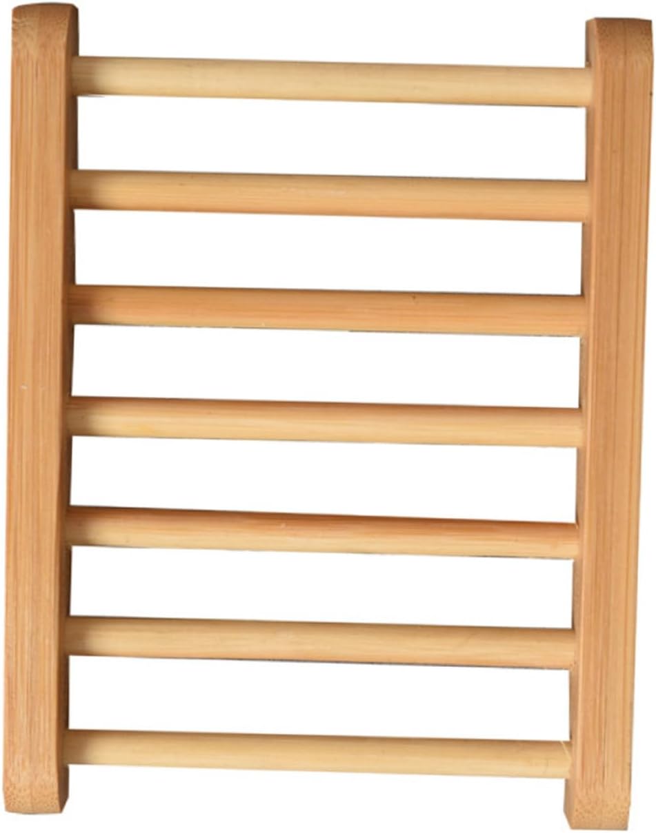 Healifty Wooden Soap Rack for Bathroom and Kitchen 1