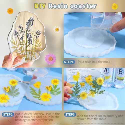 Bupduq Dried Pressed Flowers for Crafts and Resin 1