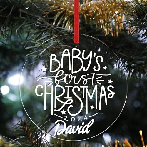 Jasilon Personalized 1st Christmas Baby Ornament 1