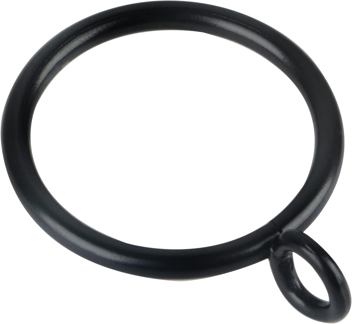 Hanitronic Black Drapery Curtain Ring Set of 30PCS