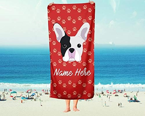Personalized French Bulldog Towel for Kids and Adults