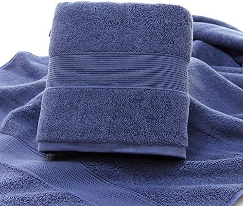 KORADA 3 Piece Cotton Towel Set - Luxury Bath Towels Gift Blue