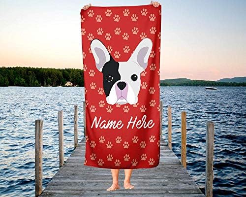 Personalized French Bulldog Towel for Kids and Adults