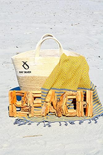 Ray Silver Turkish Beach Towel 4pc Set