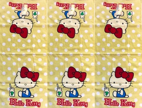 HK Towel 3 Piece Hello Kitty Terry Hand Towel Set 1