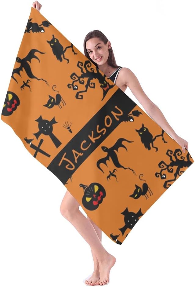 Custom Beach Towels with Name Personalized