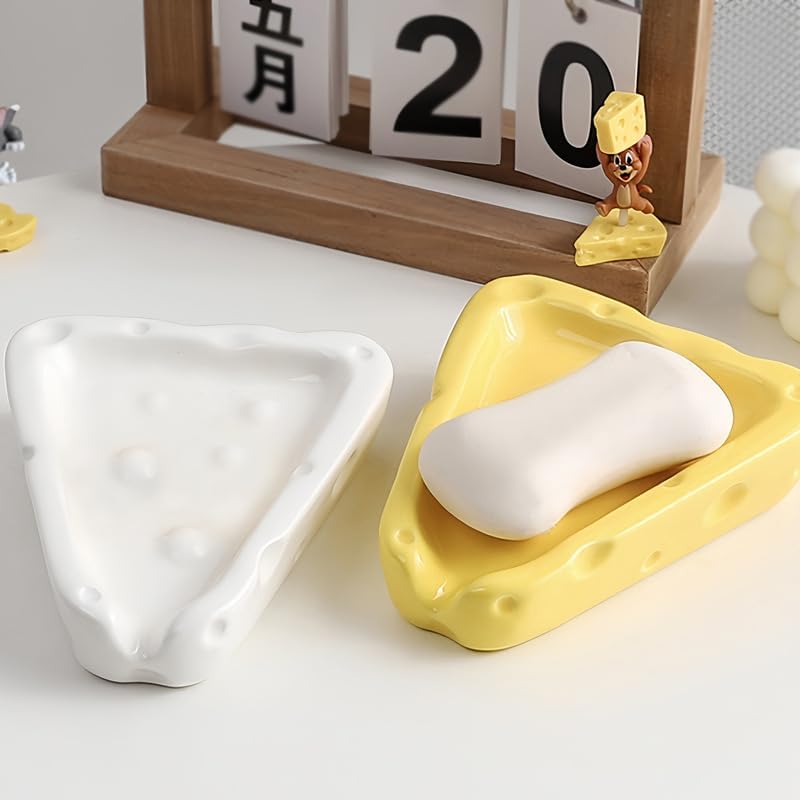 123Arts Ceramic Cheese Soap Holder Drainer