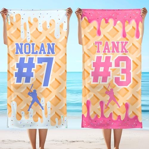 Personalized Baseball Drip Towel for Boys 1