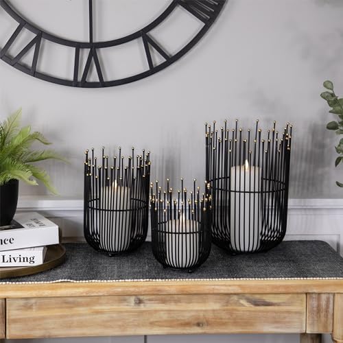Northlight Medieval Style Iron Candleholders Set of 3