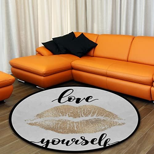 Vantaso 5ft Round Foam Rug for Kids Yoga