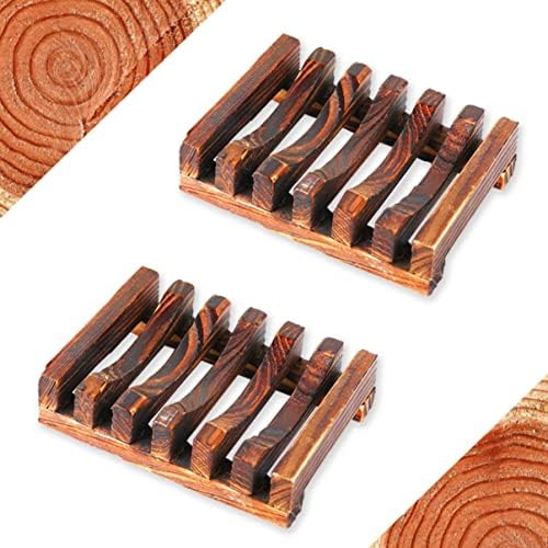 3pcs Wooden Soap Dish with Draining Design 1
