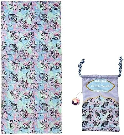 DJDEA Tie Dye Beach Towels Microfiber Extra Large