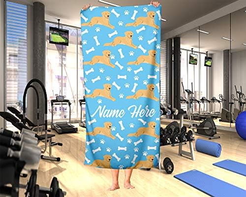 Personalized Pet Golden Retrievers Towel for Kids 1