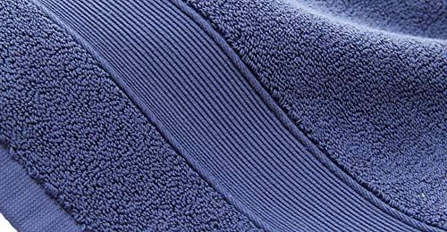 KORADA 3 Piece Cotton Towel Set - Luxury Bath Towels Gift Blue