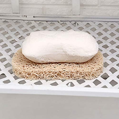 AKOAK 4 Count Beige Non-Slip Soap Trays for Bathroom Use