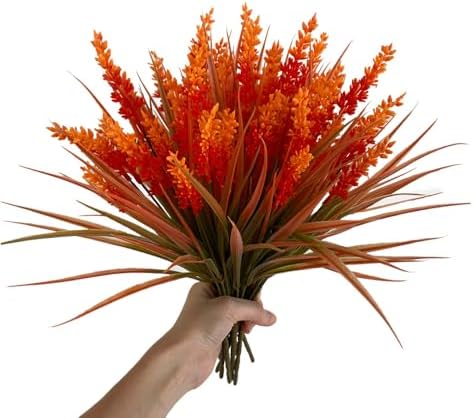 Shirfloral 10Pcs Artificial Lavender Bouquet for Fall Decor