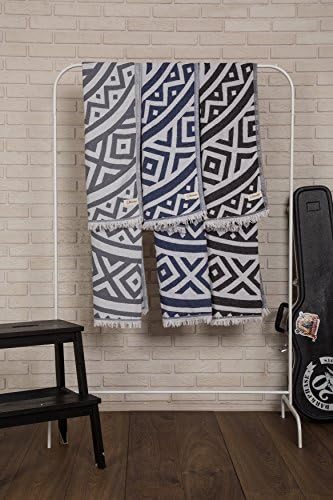 Bersuse 100 Cotton Turkish Beach Towel Set of 6