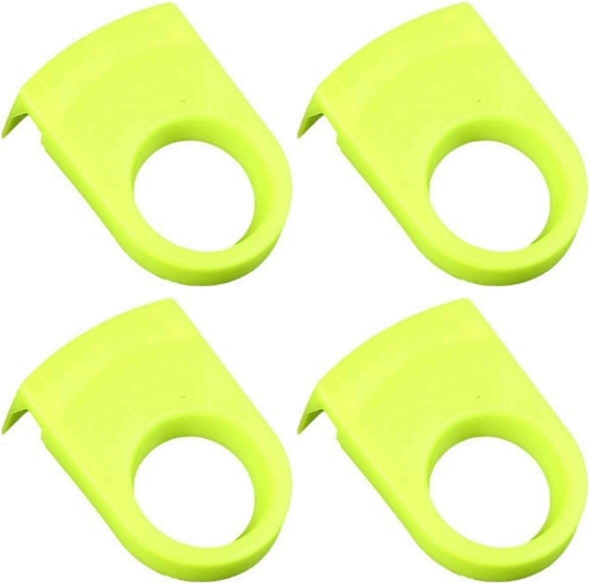 4 Pcs Green ABS Bottle Clip Holders for Wine Glass Bathroom Use