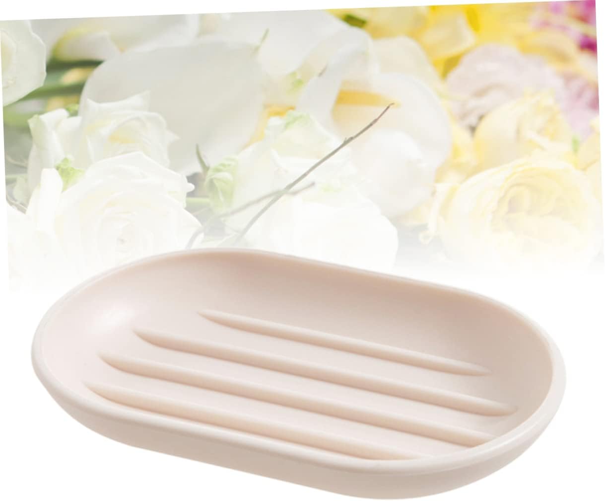 BESTYASH Beige Oval Soap Dish with Drainage 1