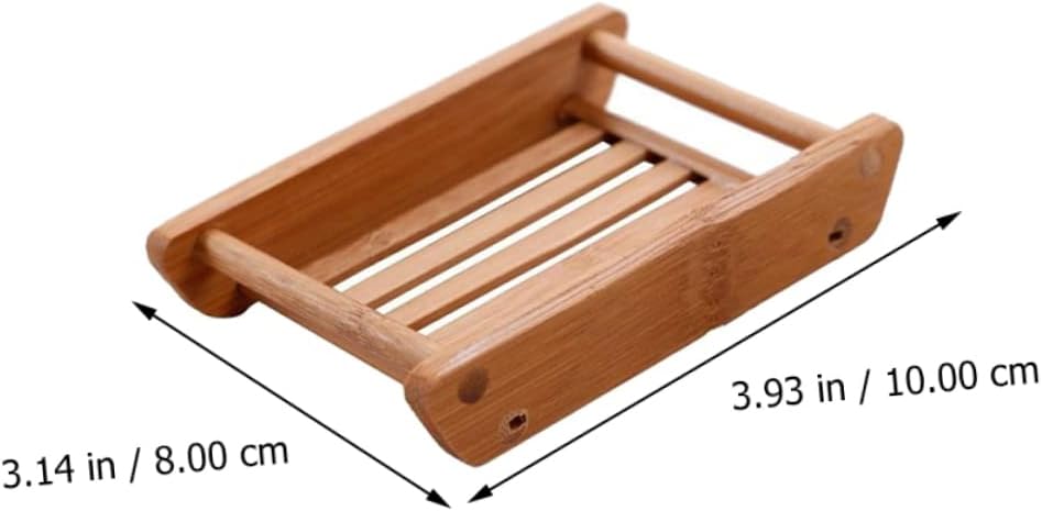 CONGARTENO 2pcs Wooden Soap Dish Creative Bathroom Holder