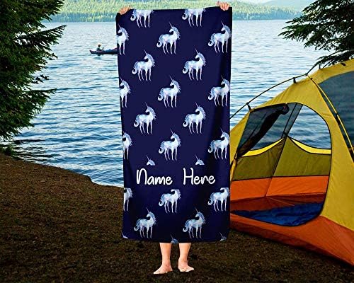 Extra Large Personalized Unicorn Towel for Kids and Adults