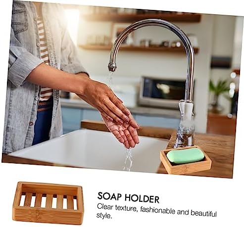 Wakauto Wooden Soap Holder with Hollow Design for Easy Cleaning and Drying