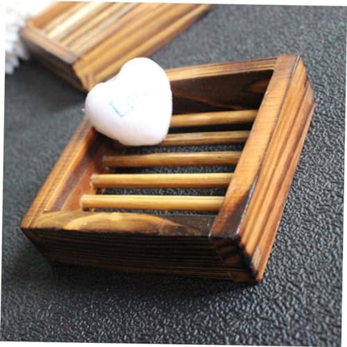 Unomor Wooden Soap Dish Hollow Design Sturdy Odorless