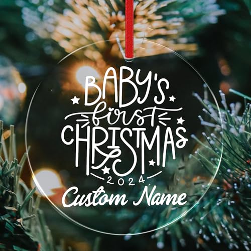 Jasilon Personalized 1st Christmas Baby Ornament 1