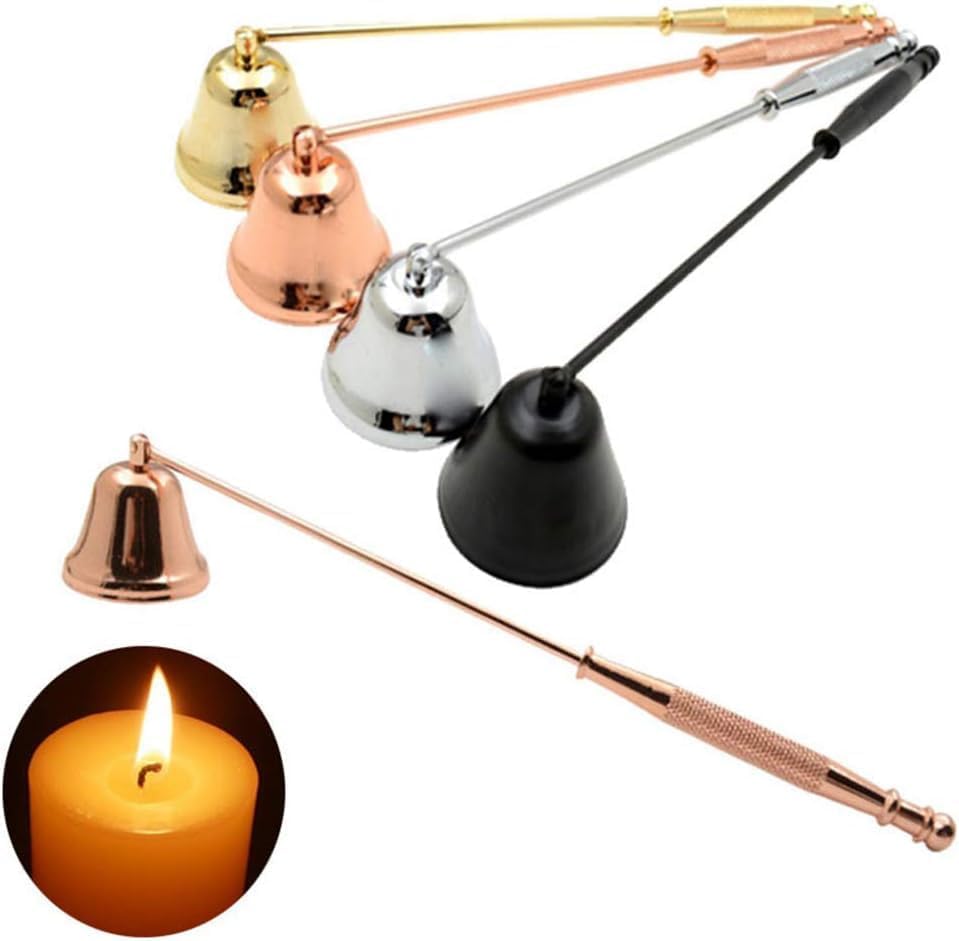 Elegant Gold Candle Snuffer with Long Handle